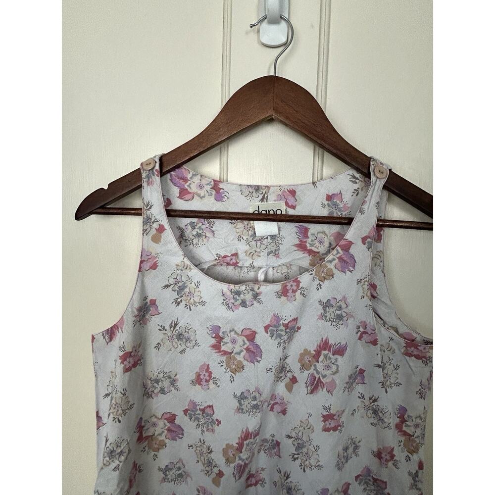 Vintage Dano Honolulu Floral Maxi Dress Womens Size 11 Pink White Vacation - Picture 2 of 7